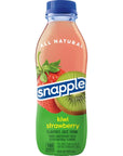 Snapple Kiwi Strawberry Juice Drink 16 Fl Oz Recycled Plastic Bottle Pack Of 12 All Natural No Artificial Flavors Or Sweeteners Contains 3 Real Juice