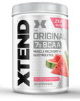 XTEND Original BCAA Powder Watermelon Explosion - Sugar Free Post Workout Muscle Recovery Drink with Amino Acids - 7g BCAAs for Men & Women - 30 Servings