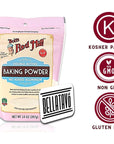 Gluten Free Baking Soda and Baking Powder Bundle. Includes One-14oz Bobs Red Mill Double Acting Baking Powder, One-16oz Bobs Red Mill Baking Soda, and One Authentic BELLATAVO Recipe Card!