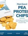 WonderSlim Pea Protein Snack Chips Salt  Vinegar 120 Calories 10g Protein Gluten Free 12ct