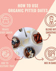 Sunny Fruit Organic Dried Pitted Deglet Nour Dates  1 Bag 5 Individual Portion Packs  Healthy Convenient Superfood Snack Packs  ORGANIC NONGMO HALAL KOSHER NO PRESERVATIVES NO SUGAR ADDED