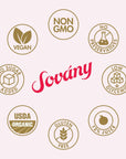 Sovány Flavored Sparkling Water Variety Pack Seltzer Water Drinks USDA Organic Made With Real Fruit NonGMO Vegan No Added Sugar Low Calorie Tangerine Raspberry  Green Apple 12 fl oz 12 Pack