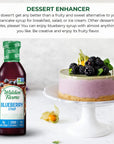 Walden Farms Blueberry Syrup 12 oz 2 Pack Sweet Syrup  Near Zero Fat Sugar and Calorie  For Pancakes Waffles French Toast Yogurt Oatmeal Lemonade Desserts Snacks Appetizers and Many More