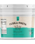 Fusilli Pasta (1 Gallon) Homestyle, Easy to Make, Boils in 10 Minutes, Storable