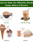 Okinawa Brown Sugar Bubble Milk Tea Instant 3in1 Powder Mix  1kg 33 Drinks  For Boba Tea Milkshake Blended Frappe and Bakery  Authentic Taiwan Recipe  No Preservatives by Moriyama Teahouse