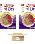 Post GrapeNuts The Original NonGMO Cereal 205 oz Box  Pack of 2 41 oz in total