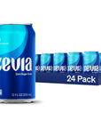 Zevia Zero Sugar Cola Soda 12 Fl Oz Cans Pack of 24