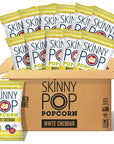 SkinnyPop Popcorn Gluten Free NonGMO Healthy Snacks Skinny Pop Dairy Free White Cheddar Popcorn 44oz Grocery Size Snack Bags 12 Count