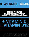 POWERADE Sports Drink Mountain Berry Blast - 20 Ounce (Pack of 24)