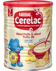 Nestle Cerelac, Mixed Fruits & Wheat with Milk, 14.1 Ounce Cans (Pack of 4)