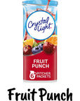 Crystal Light Kid Flavor Variety Pack Of 6  12 Quart Canisters  1 Each Of Lemonade Pink Lemonade Fruit Punch Concord Grape Strawberry Orange Banana Raspberry Lemonade Bundled with a stirring Spoon