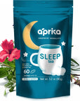 Aprika Life Sleep Tea with Sleep Guide  100 Natural Herbal Blend Created by Herbalists with 12 Herbs for Relaxation and Stress Relief  60 Tea Bags for Restful Sleep