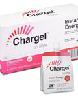 Chargel Strawberry, Caffeine-Free Instant Energy Gel Drink - Pack of 6 Pouches - 6.35oz each