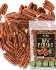 Raw Pecan Halves 44 oz 275 lb Natural American Pecans  No PPO  Batch Tested Gluten  Peanut Free  NonGMO  Shelled  Extra FancyNo Preservatives  Vegan  Keto  Paleo Friendly