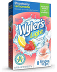 Wylers Light Singles to Go Caffeinated Servings Strawberry Lemonade 8 Count Pack of 1