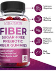 Sugar Free Prebiotic Fiber Gummies For Adults - Fiber Supplement Formulated With 5G Fiber & 5.4G Prebiotic Digestive Blend. Supports Gut Health & Promotes Healthy Digestion - 2-Pack (120 Gummies)