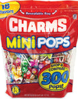 Charms Mini Assorted Pops 300 Pops Included