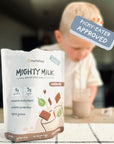 Nurished Mighty Chocolate Milk  Kids Daily Protein Powder Boosted with 2 Billion Probiotics and Organic Spinach Leaves  Natural Flavors Colors and Sweeteners  1530 Servings