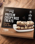 Protein Crispy Rice Treats 15g Protein 3g7g Net Carbs Low Carb Fluffy Soft Chewy Gluten Free High Fiber KetoFriendly No Aftertaste Chocolate Vanilla Remix 1 Pack