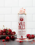 Wild Bills Black Cherry Soda Classic Craft Soda Pop Soft Drinks Sodas Made with Pure Cane Sugar Caffeine Free NO High Fructose Corn Syrup Gluten Free Vegan Low Sodium 12 Oz 4 Pack