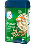 Gerber Baby Cereal Organic Oatmeal Millet Quinoa, 8 oz