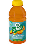 V8 Splash Mango Peach Flavored Juice Beverage 16 FL OZ Bottle