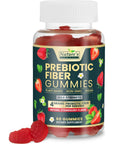 Fiber Gummies for Adults, Sugar Free Daily Prebiotic Fiber Supplement & Digestive Health Support - Supports Regularity & Digestive Health, Nature's Plant Based, Non-GMO, Berry Flavor - 60 Gummies