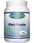 Vitamin Discount Center Plant Protein, 21g Protein per Serving, Vegan, Gluten Free, Vanilla 1.1 lb