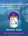 Neocate Junior - Powdered Hypoallergenic, Amino Acid-Based Toddler and Junior Formula - Vanilla - 14.1 Oz Can (Case of 1)