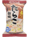 Roasted Cod Roe Porridge 100 Japanese Rice 07oz 5pcs Japanese Freeze Dry Instant Porridge Amano Foods Ninjapo