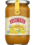 Lucini Organic Golden Tomato Sauce  Classic Italian Sauce in Glass Jar  Fresh Organic Tomatoes  No Sugar Added Pasta Sauce 24 oz