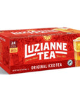 Luzianne Unsweetened Iced Tea Bags Gallon Size 24ct Box Pack of 1