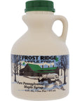 Frost Ridge Maple Farm Organic Maple Syrup Grade A Pint 16 FL Oz Dark Robust formerly Grade B