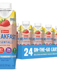 Carnation Breakfast Essentials ReadytoDrinkStrawberry 8 FL OZ Carton Pack of 24