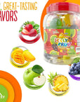 Apexy Jelly Fruit, Tiktok Candy Trend Items, Tik Tok Hit or Miss Challenge, Assorted Fruit Shaped Jelly, Strawberry, Mango, Apple, Pineapple, Grape. 46.9oz (1330g)