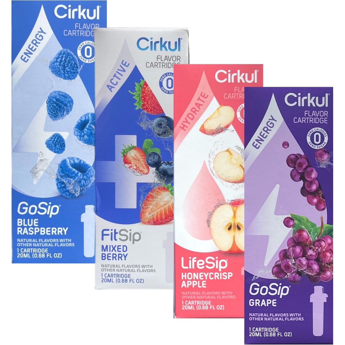 Cirkul Flavor Random Variety Pack Flavor Cartridges with Assorted Flavors 4 pack