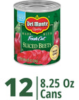 DEL MONTE FRESH CUT Canned Beets Sliced Canned Vegetables 12 Pack 825 oz Can