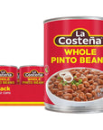 La Costeña Whole Pinto Beans 14 Pound Can Pack of 12