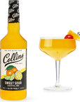 Collins Sweet and Sour Mix Made With Real Orange and Lemon Juice Classic Cocktail Recipe Ingredient Home Bar Accessories Cocktail Mixers 32 fl oz