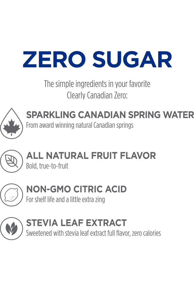 Clearly Canadian Zero Sugar Citrus Medley Sparkling Water Beverage Zero Sugar  Zero Calories 1 Case 24 cans x 12 fl oz