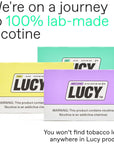 Lucy Nicotine Gum 2mg 30 Count Sample Pack  Discreet Take OnTheGo  Contains Berry Citrus Mango Mint Flavors