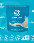 No Cow Vegan Protein Powder, Vanilla, 21g Plant Based Protein, Recyclable Bag, Dairy Free, Soy Free, No Sugar Added, Keto Friendly, Gluten Free, Naturally Sweetened, Non GMO, Kosher, 1.74 Pound