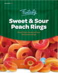 Sour and Sweet Peach Rings Soft Gummy Candy 2Pound Pack