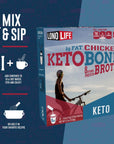 LonoLife Keto Bone Broth Protein Powder Chicken flavored 8g Protein 4g Fat Keto Friendly 8oz Bulk Container15 Servings Packaging May Vary