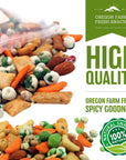 Oregon Farm Fresh Snacks Wasabi Pea Mix and Crackers  Locally Sourced and Freshly Made Wasabi Snacks Including Wasabi Peanuts Peas and Crackers  Enjoy Healthier Snacking 14 oz