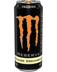 Monster Energy Reserve Orange Dreamsicle Energy Drink 16 Ounce Pack of 15