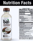 Bai Drinks  Flavored Water Assortment of Coconut Mango Coconut Coconut Pineapple is Gluten Free Non GMO Vegan  Kosher  Antioxidant Infused Drinks 18 FL OZ Pack of 5  Every Order is Elegantly Packaged in a Signature BETRULIGHT Branded Box