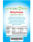 Keystone Pantry - Allulose Sweetener, Low Calorie and Low Carb Sugar Substitutes, Natural Allulose Sugar Substitute, Gluten, Soy, and Sugar Alcohol-Free, 2 Lbs.