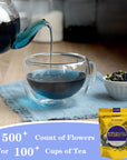 TSMOMENT Butterfly Pea Flower Tea Pure Natural Butterfly Pea Tea Premium Dried Butterfly Pea Flower for Blue  Purple Tea Drinks and Food Coloring 50g176 Oz